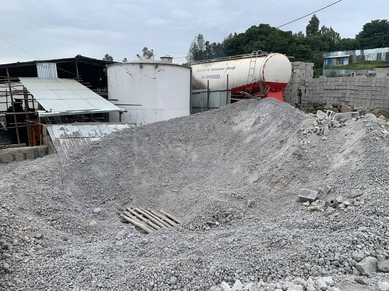 HCB and concrete sample from Alpha Manufacturing