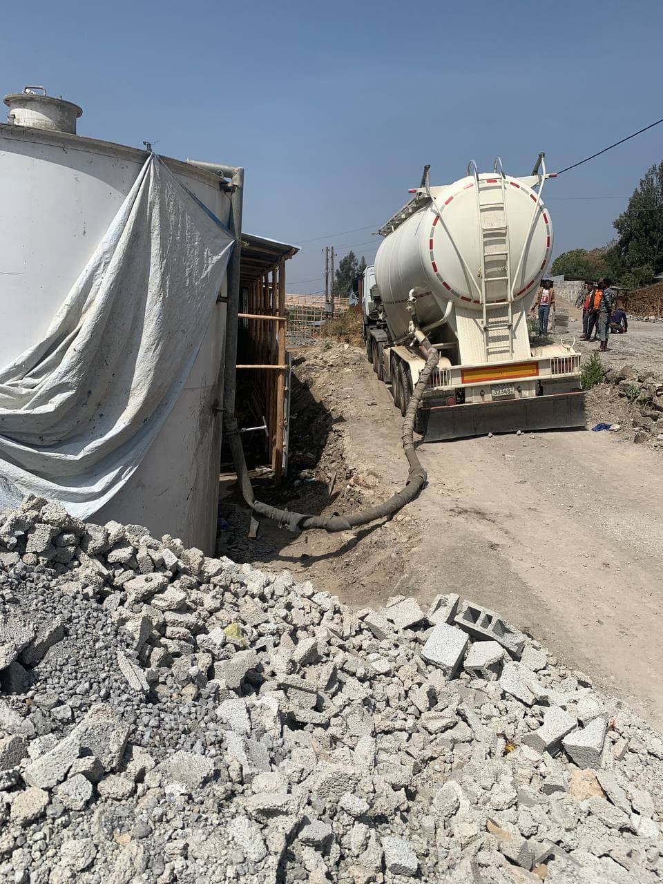 HCB and concrete sample from Alpha Manufacturing